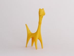 Long Neck Creature in Yellow Processed Versatile Plastic