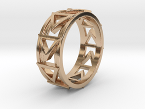 Dreiecklein Ring Size 10.5 in 14k Rose Gold