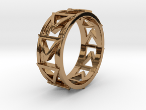 Dreiecklein Ring Size 10.5 in Polished Brass