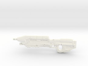 Halo 5 Assault rifle 1/6 Scale in White Processed Versatile Plastic