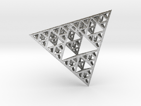 Sierpinski Tetrahedron in Natural Silver