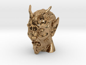 Krampus the Christmas Demon in Polished Brass