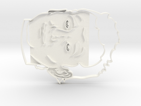 Bill Murray Cookie Cutter in White Processed Versatile Plastic
