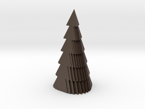 Christmas tree in Polished Bronzed Silver Steel