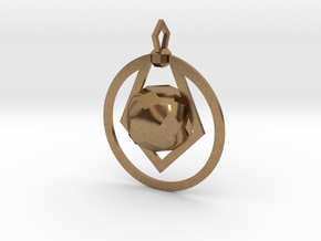 CODE: PWR02 - PENDANT in Natural Brass