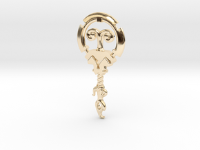 Aries［Constellation Magic Series］ - Key Style in 14k Gold Plated Brass
