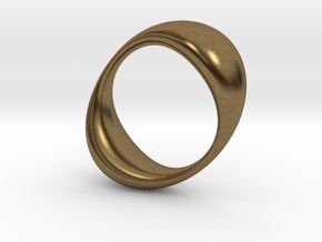 Double Globe Ring in Natural Bronze: 6 / 51.5