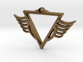 tri-cir wings in Polished Bronze