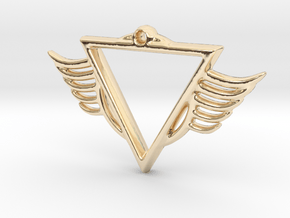 tri-cir wings in 14k Gold Plated Brass