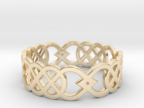Size 10 Knot C3 in 14k Gold Plated Brass