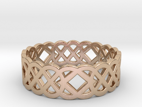 Size 8 Knot C4 in 14k Rose Gold Plated Brass
