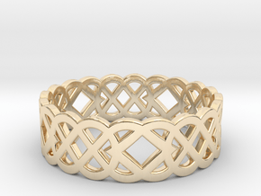 Size 10 Knot C4 in 14k Gold Plated Brass