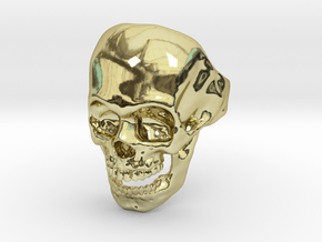 The Original Skull Ring in 18k Gold Plated Brass