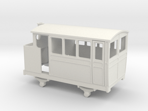 009 VB 4w steam railcar / inspection car in White Natural Versatile Plastic