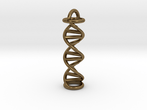 Pendant DNA in Polished Bronze