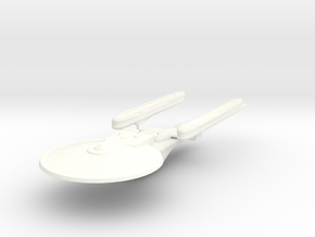 USS Excelsior (re-sized) in White Processed Versatile Plastic