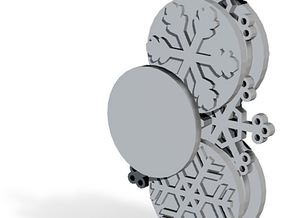 Gears of Winter Ornament (Customizable) in Tan Fine Detail Plastic