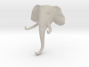Elephant Clothes-Hanger in Natural Sandstone