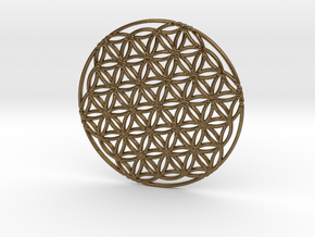 Flower of Life in Natural Bronze: Extra Large