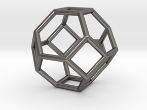 0268 Truncated Octahedron E (a=1сm) #001 in Polished Nickel Steel