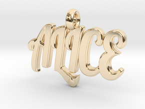 ALICE PENDANT in 14k Gold Plated Brass