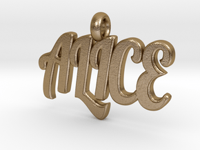 ALICE PENDANT in Polished Gold Steel