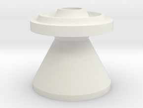 C Size Flask Funnel in White Natural Versatile Plastic