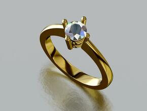 0.33ct engagement ring in Smooth Fine Detail Plastic