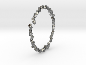 Bracelet of Cubes No.2 in Polished Silver