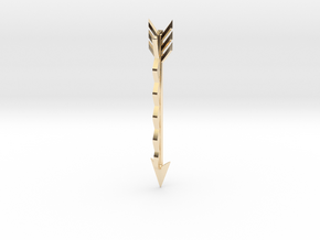 Arrow Bobby Pin in 14k Gold Plated Brass