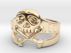  Space Captain Harlock | Ring Size 9 in 14k Gold Plated Brass: 9 / 59