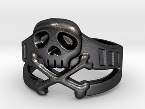  Space Captain Harlock | Ring Size 9 in Polished and Bronzed Black Steel: 9 / 59