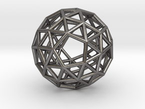 0272 Snub Dodecahedron E (a=1cm) #001 in Polished Nickel Steel