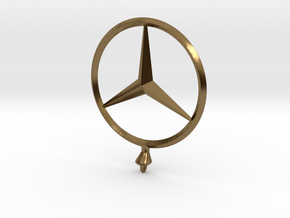 Mercedes Benz Star Ø 75mm  in Polished Bronze