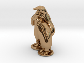 Penguins in Polished Brass