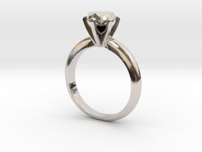 Diamond ring 'Big', Size 8 us (18.2mm) in Platinum