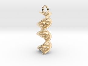 DNA Helix Earring in 14k Gold Plated Brass