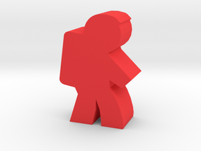 Game Piece, Astronaut, side in Red Processed Versatile Plastic