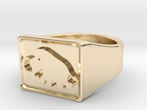 Mammoth Ring 2 in 14k Gold Plated Brass