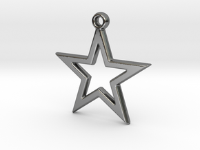 STAR9 in Fine Detail Polished Silver