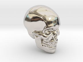 Skull Paperweight in Platinum