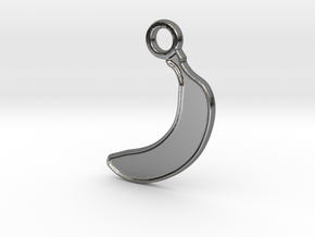 Banana in Fine Detail Polished Silver