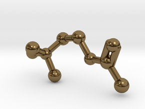Acetylcholine Molecule in Polished Bronze