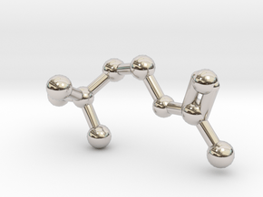 Acetylcholine Molecule in Rhodium Plated Brass