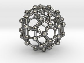 0392 Small Rhombicosidodecahedron V&E (a=1cm) #003 in Fine Detail Polished Silver