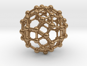 0392 Small Rhombicosidodecahedron V&E (a=1cm) #003 in Polished Brass