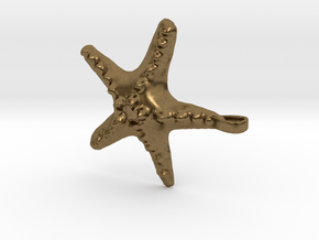 Sea Star Necklace in Natural Bronze