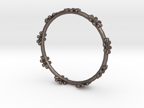 Bangle Design in Polished Bronzed Silver Steel