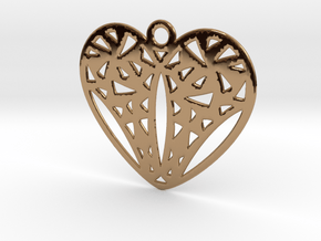 Cuore in Polished Brass