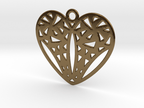 Cuore in Polished Bronze